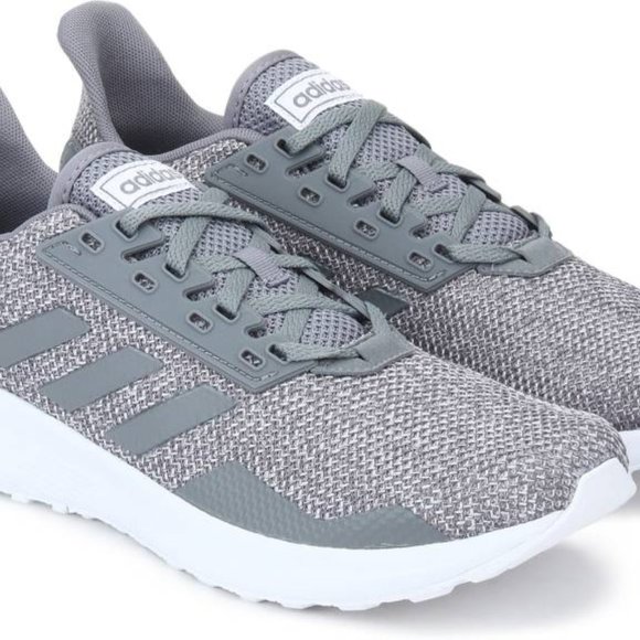 Adidas Duramo 9 Cloudfoam Mesh Athletic Gym Running Sneaker Lace Grey main image 5